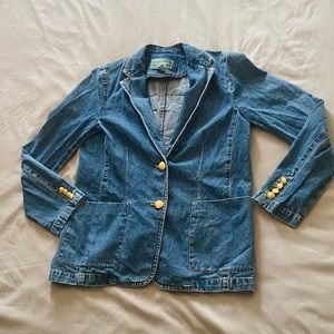 Ralph Lauren Jeans Denim Jacket with Gold Detailed Buttons.